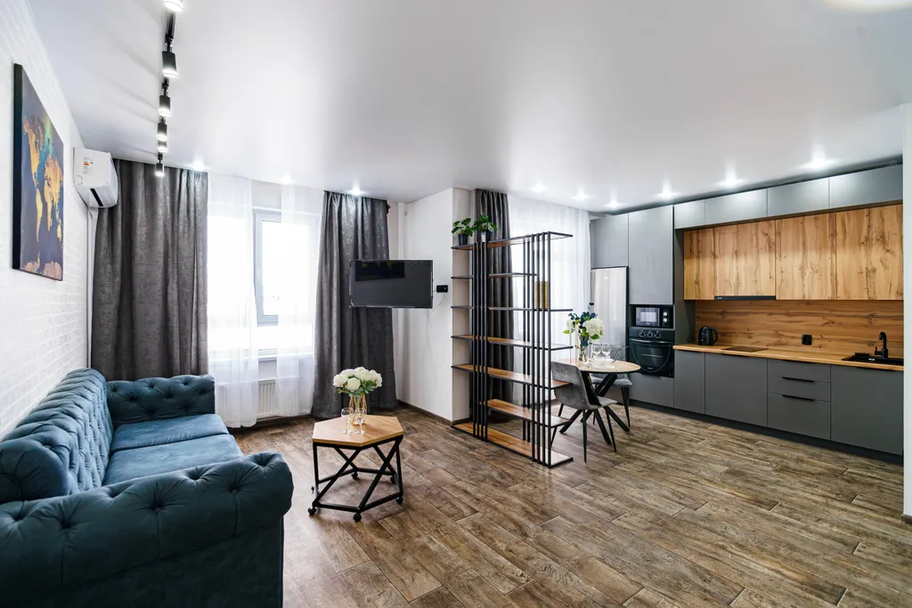 Апартаменты Лофт в ЖК Аквамарин с видом на реку