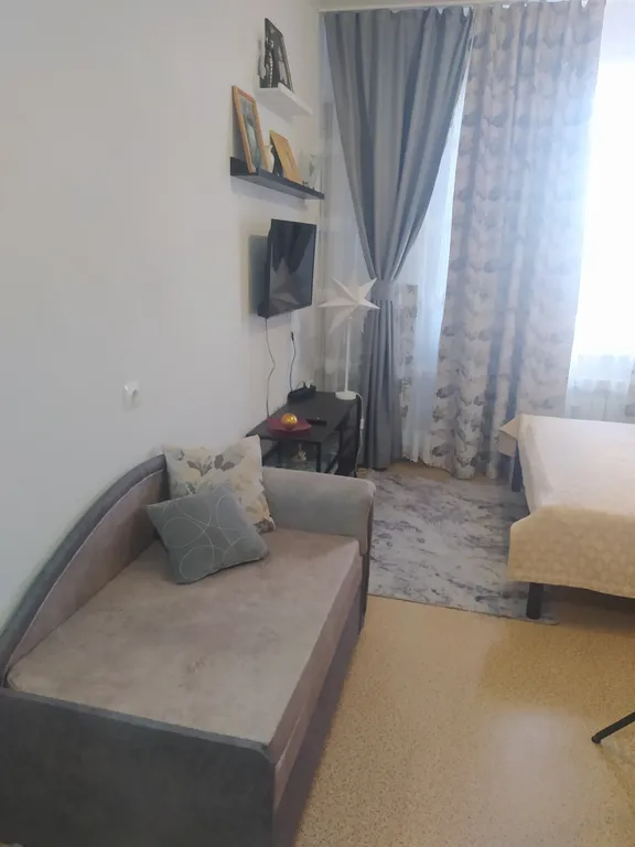 Уютная квартира-студия в новом современном МК Юг на берегу реки Оки