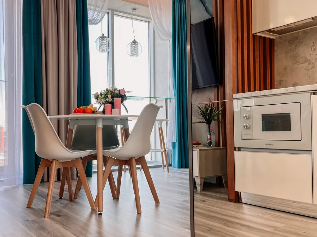 Апартамент с видом на город с высоты 24 этажа