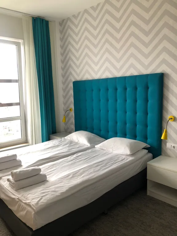 Квартира Квартира Студия в апарт-комплексе "Салют" на Звездной — Санкт-Петербург