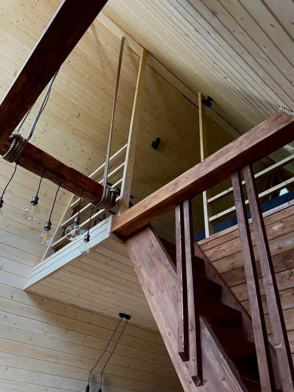 Уютный домик с купелью и баней в сосновом лесу