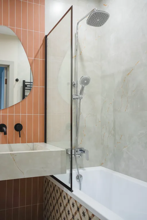 Квартира Квартира Дизайнерская студия Ривьера с балконом и ванной — Калининград