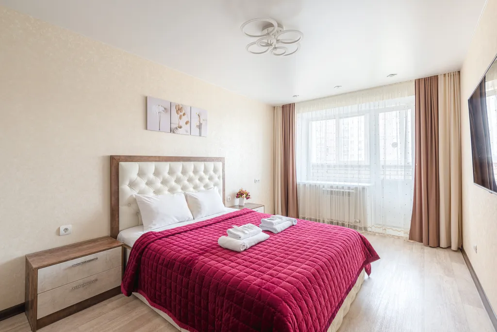 Уютная в центре, 3 тв, кондиционер, гостиничный сервис бесконтактно