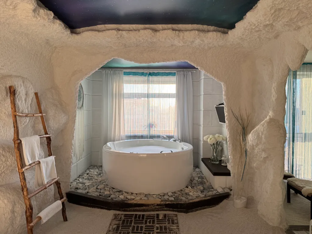 Апартамент Зима - соляная пещера с сауной и джакузи у окна