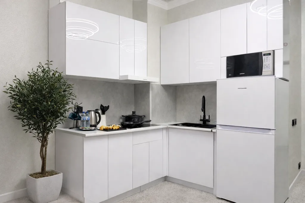 Современная уютная студия с панорамным видом