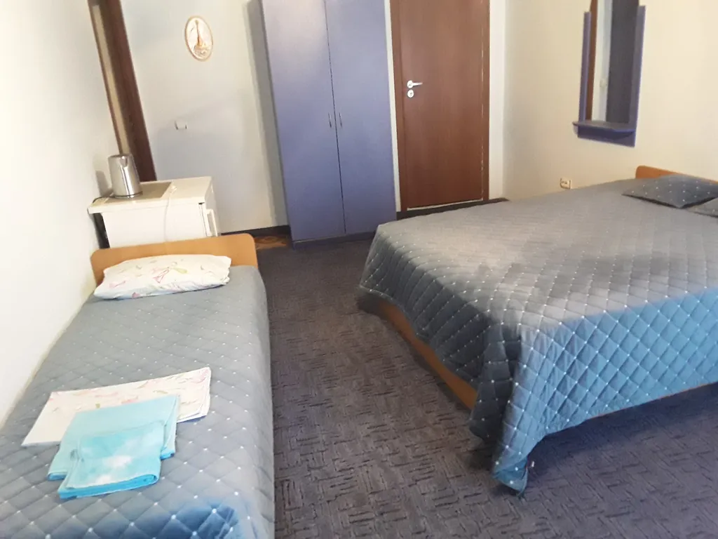 Трёхместный номер с 2 кроватями, с балконом и кухней