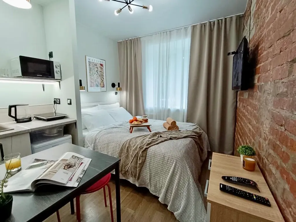 Прекрасная уютная студия с дизайнерским ремонтом на 2х гостей