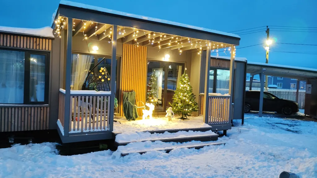 Новый современный стильный дом у озера Суходолье