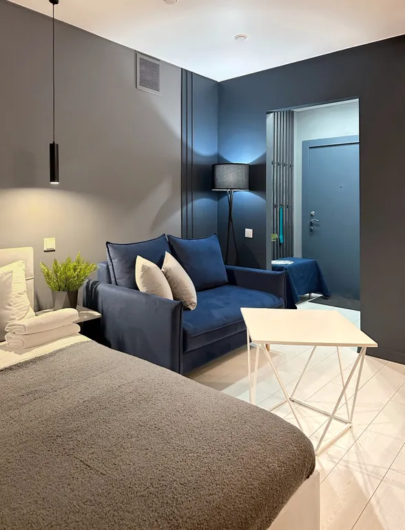 Квартира Дизайнерская сканди-студия от Vitamia art в новом ЖК комфорт-класса — аренда посуточно в Тольятти