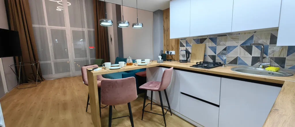 Двухэтажная квартира с видом на горы и курорт