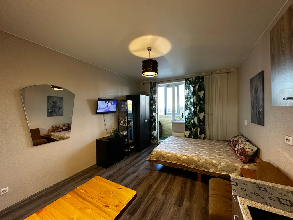 Уютная квартира у метро Девяткино видно из окна — аренда посуточно в Мурино