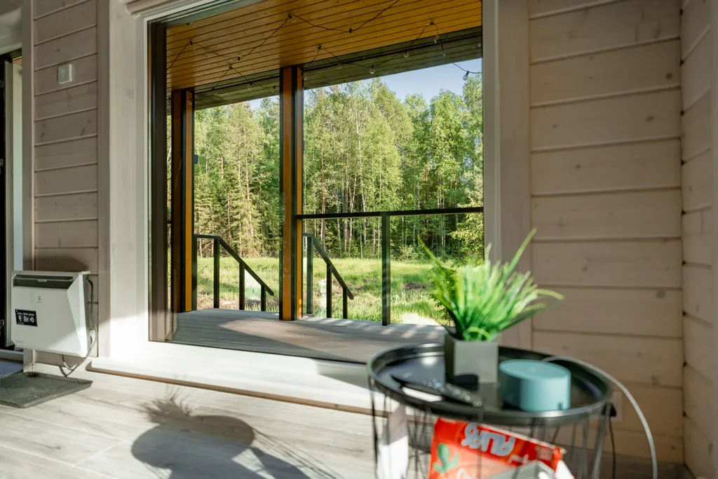 Коттедж в сосновом лесу с сауной