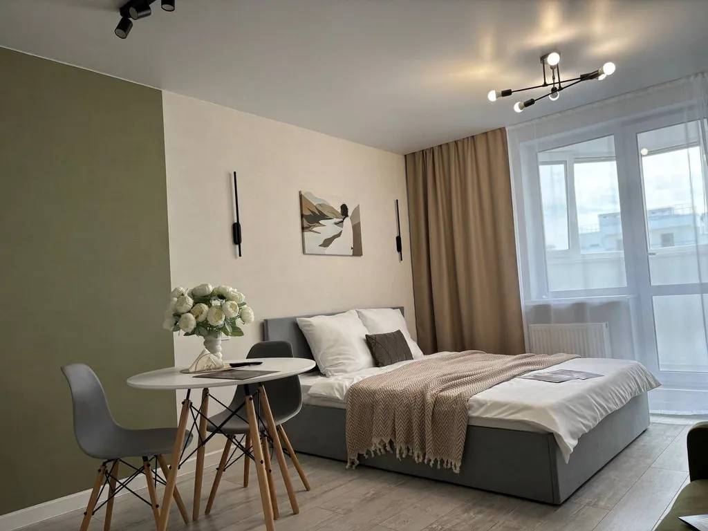 Квартира Квартира Эксклюзивная студия «Облако» рядом с самарскими термами — Самара