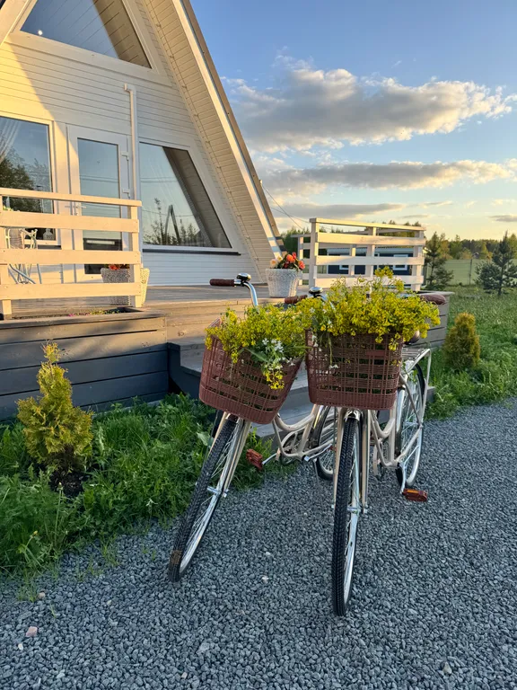 Уютный домик с банным чаном на территории