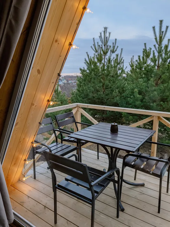 Уютный домик с чаном и баней в сосновом лесу