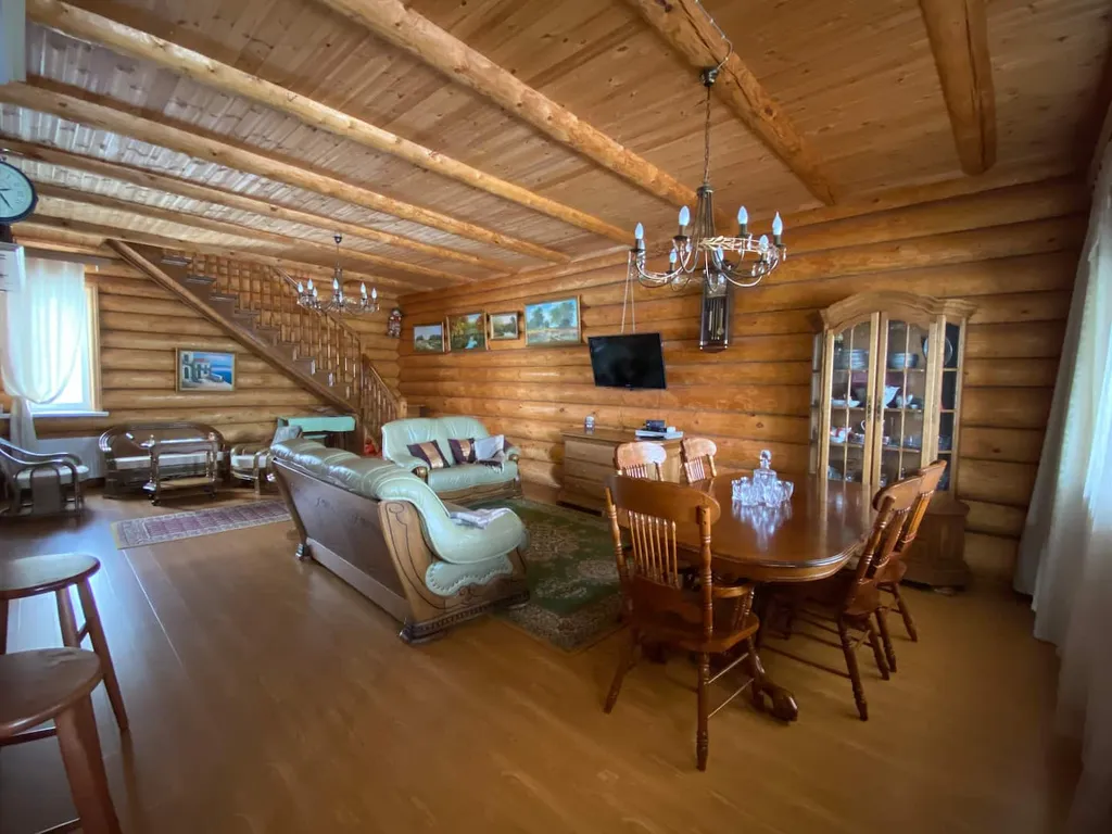 Коттедж Русская усадьба, бревенчатый 2-х этажный дом с баней — аренда посуточно в Кострома