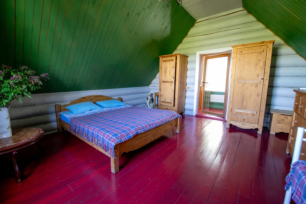 Шале дровяная баня и чан в подарок