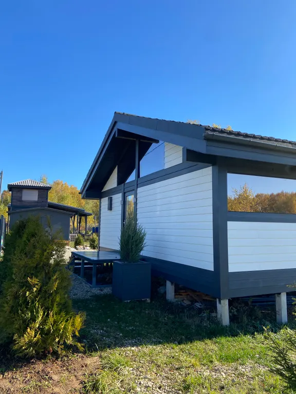 Фахверковый дом в Скрипово у реки Ока