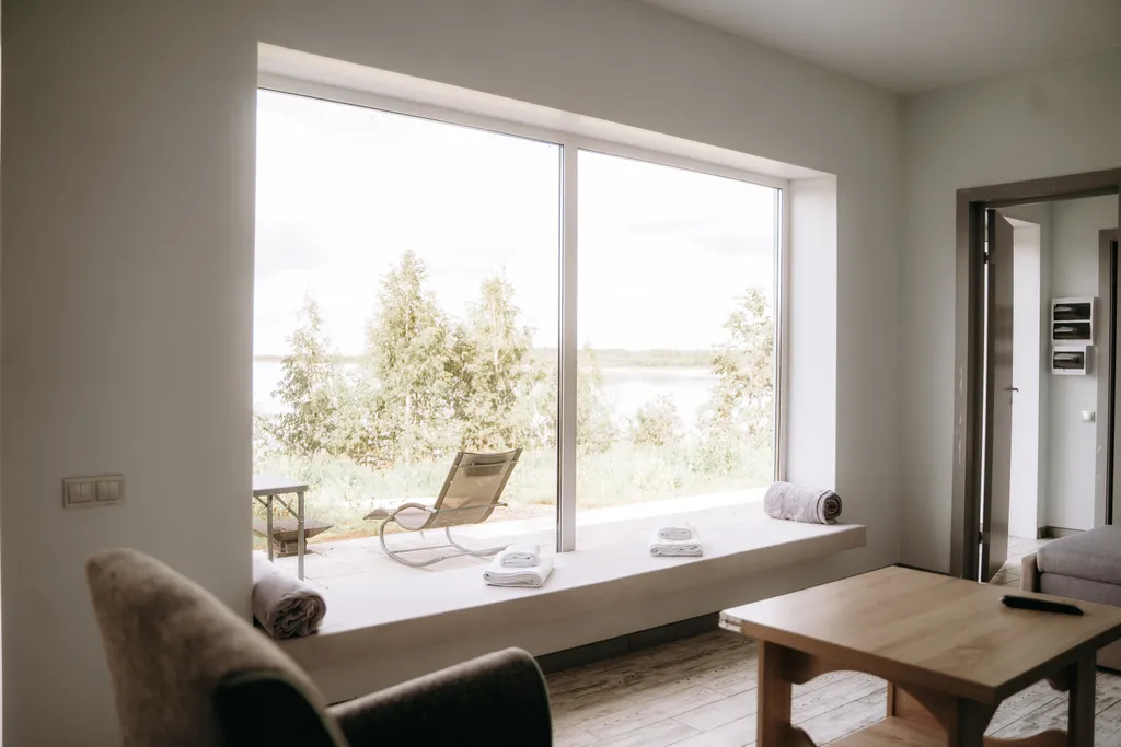 Панорамное шале с хаммамом на берегу водохранилища