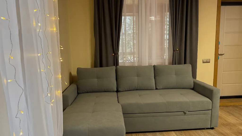 Дом Тихий Бор в березовом лесу