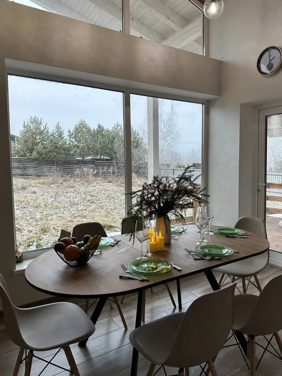 Уютный сканди коттедж с сауной