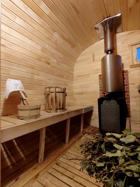 Коттедж А-фрейм дом с банным чаном — Матросово