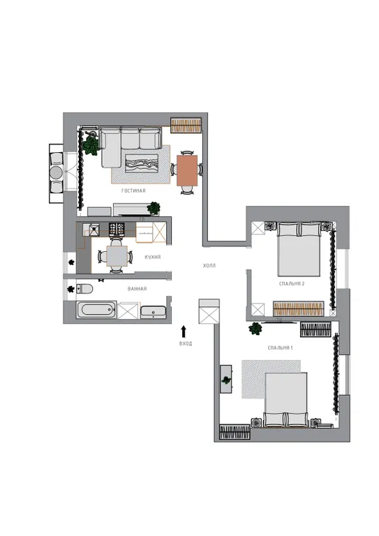 Квартира Атмосферная квартира GM на Арбате — Москва
