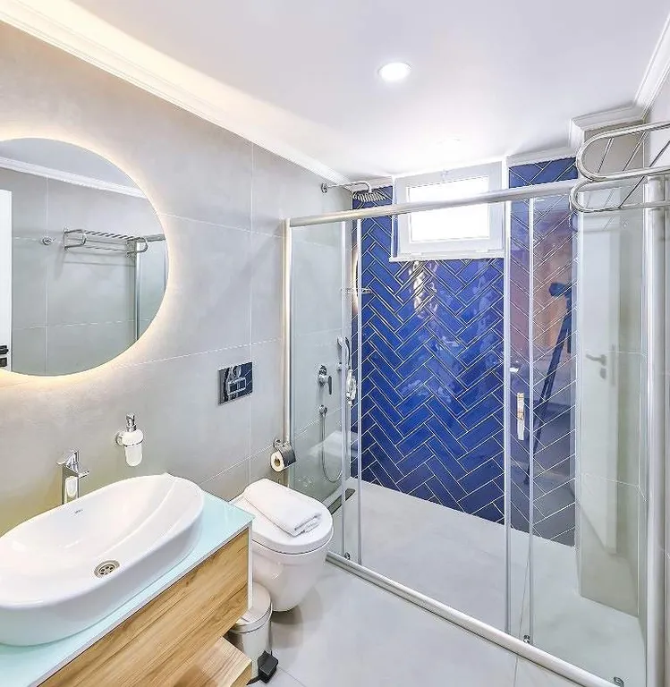 Коттедж Вилла 1320 с видом на море и бассейном — Калкан