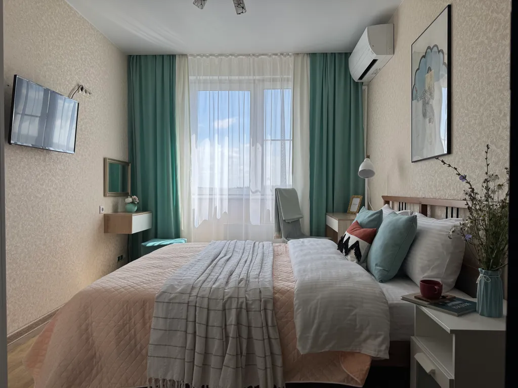 Семейная ретро квартира с видом на лес