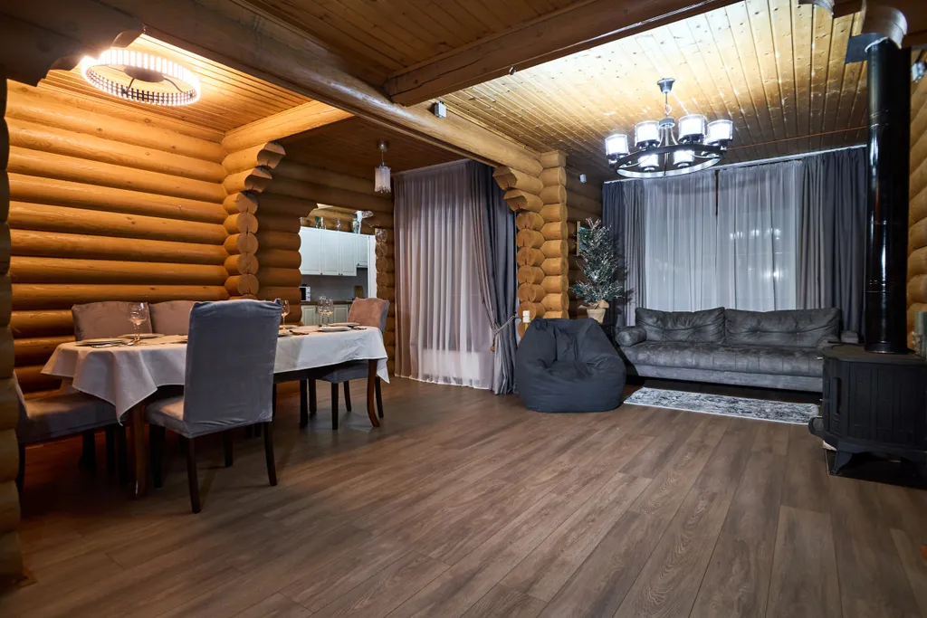 Дом с баней, хамамом, караоке и теплым уличным бассейном