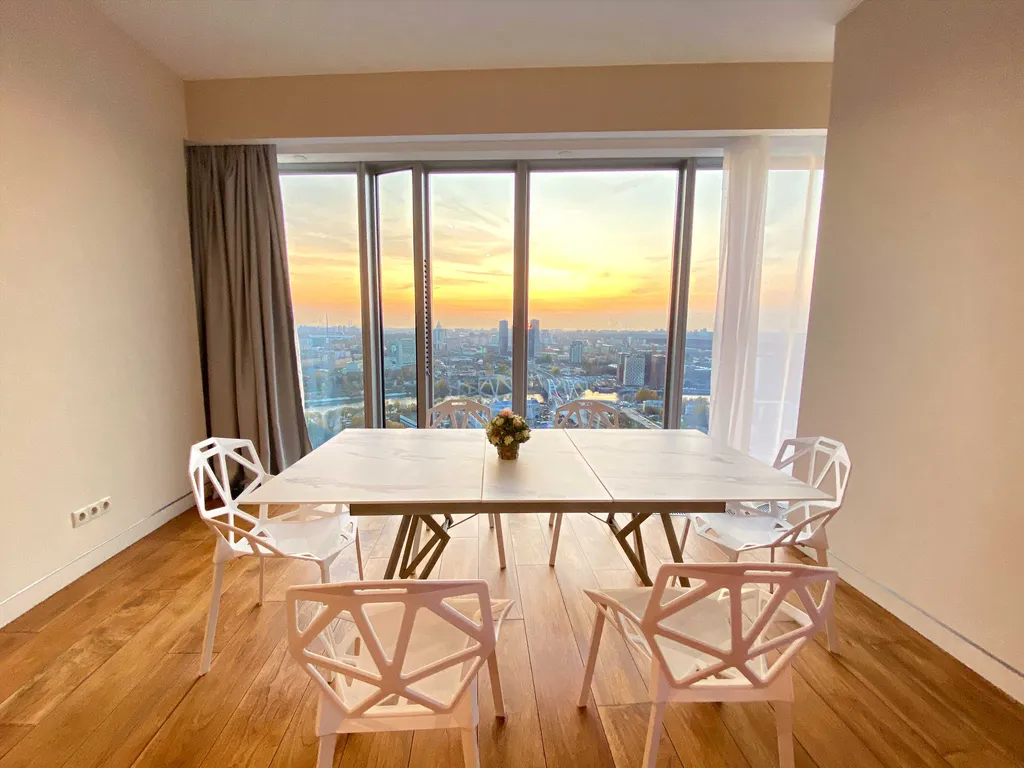 Апартамент в Москва Сити с панорамной ванной