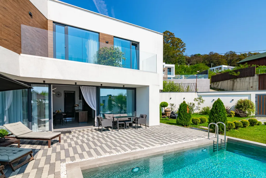 Вилла Cтар с бассейном, сауной и панорамой моря