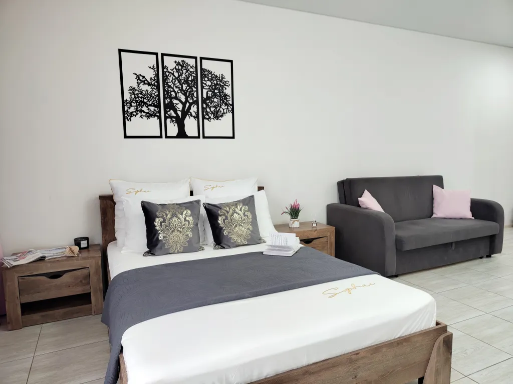 Студия с обзорным видом на город