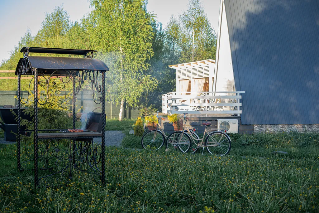 Уютный домик с банным чаном на территории