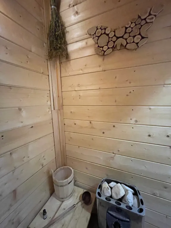 Дом A-frame с сауной