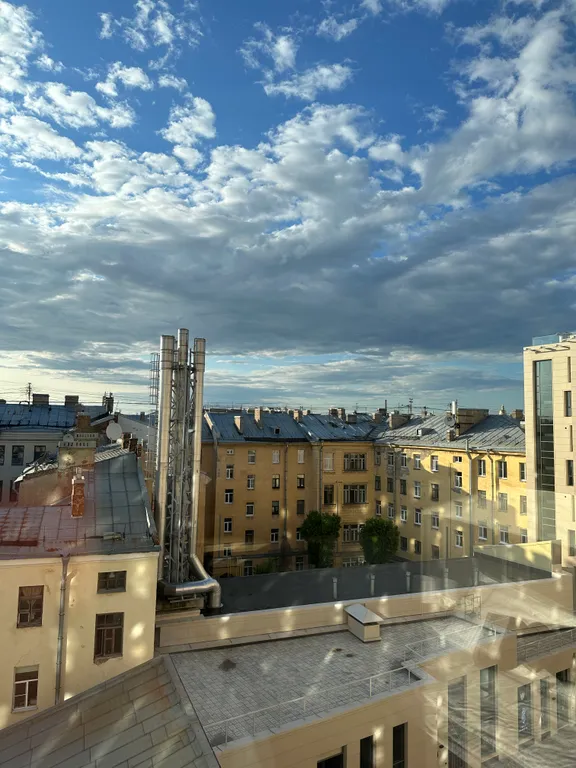 Квартира Светлые апартаменты с видом на крыши в современном Апарт-комплексе — Санкт-Петербург