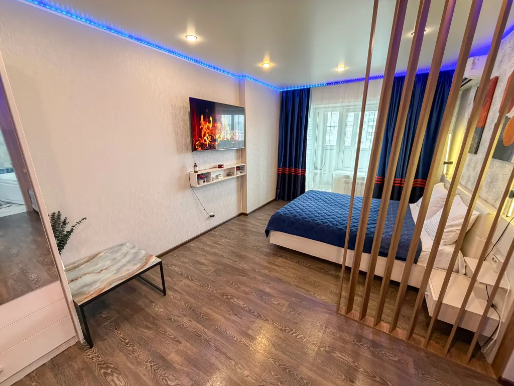 Vip-loft с джакузи, большая 1-комнатная квартира