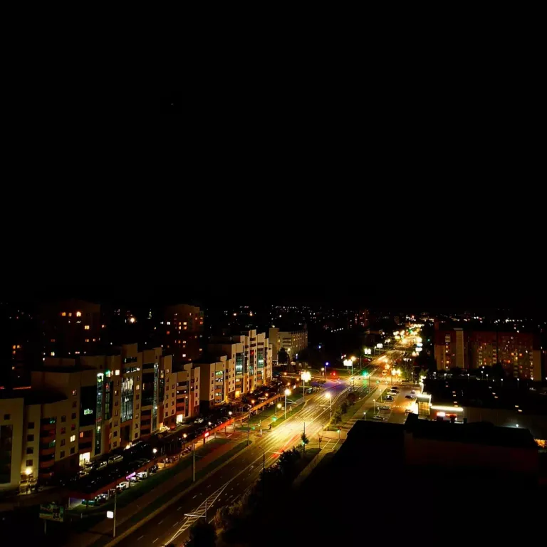 Квартира студия с видом на город.