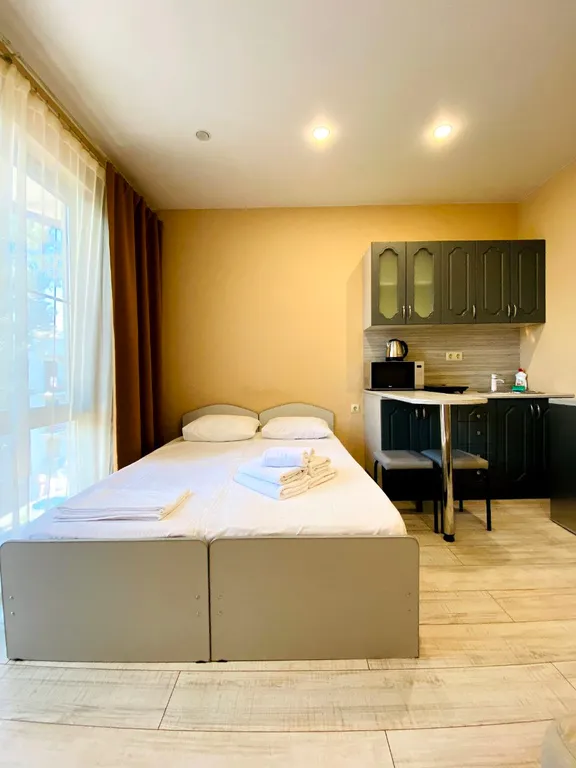 Квартира Квартира Уютная студия в ЖК Мадрид Парк 2 с бассейном — Адлер