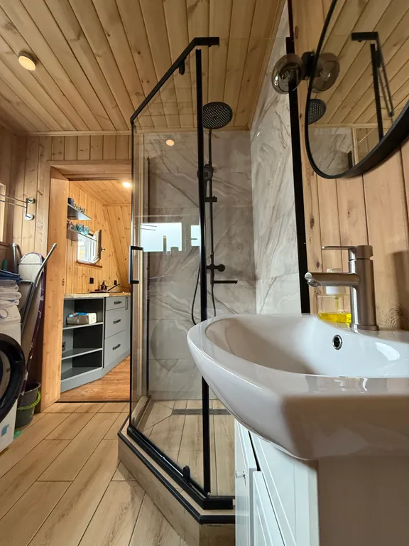 Aframe kmv дом с тёплым джакузи