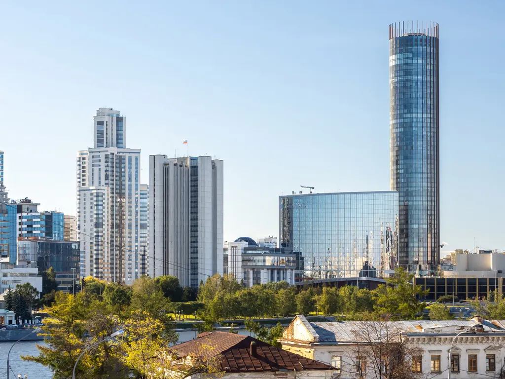 Квартира Квартира Центр, на набережной, с видом на Екатеринбург-Сити — Екатеринбург