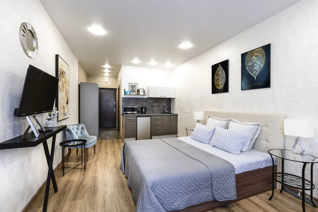 Апартамент в центре, в новом доме с видом на город