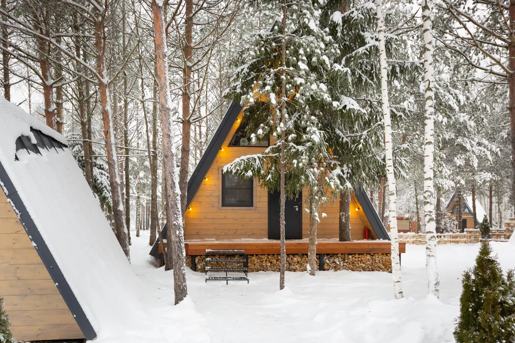 Домик A-Frame без купели 60 м2
