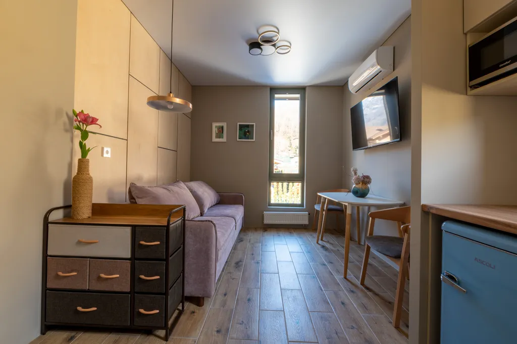 Апартаменты в Куб-терра, Голубой лён