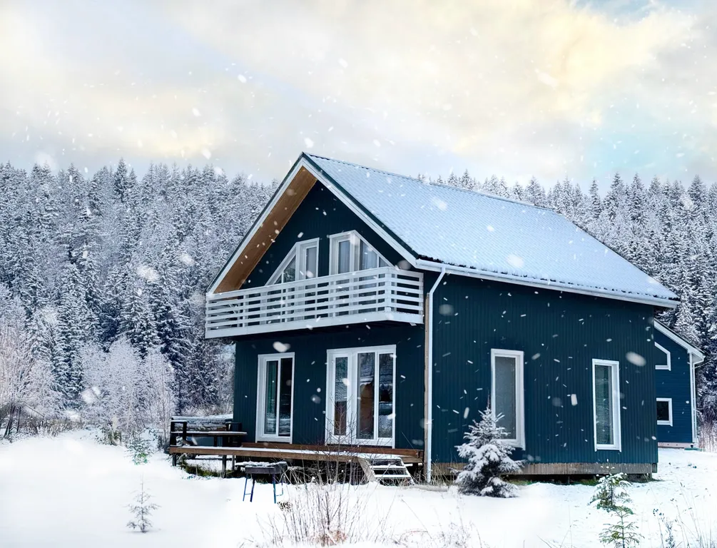 Двухэтажный дом с 3 спальнями и террасой