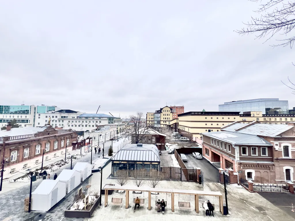 Апартаменты на Тюменском Арбате с видом на Бульвар Дзержинского