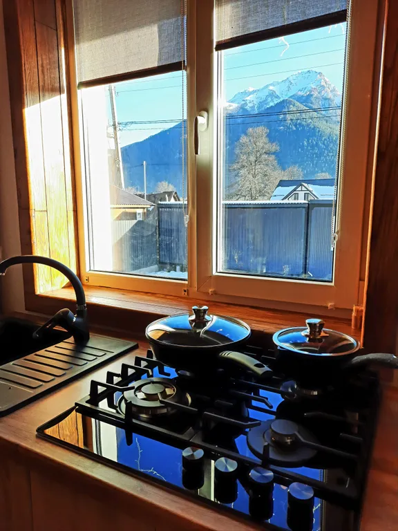 Коттедж Трёхкомнатные апартаменты с видом на горы — Архыз