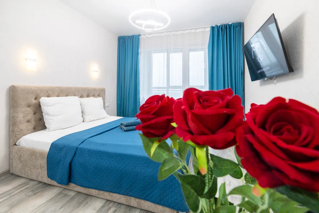 Студия с дизайнерским ремонтом