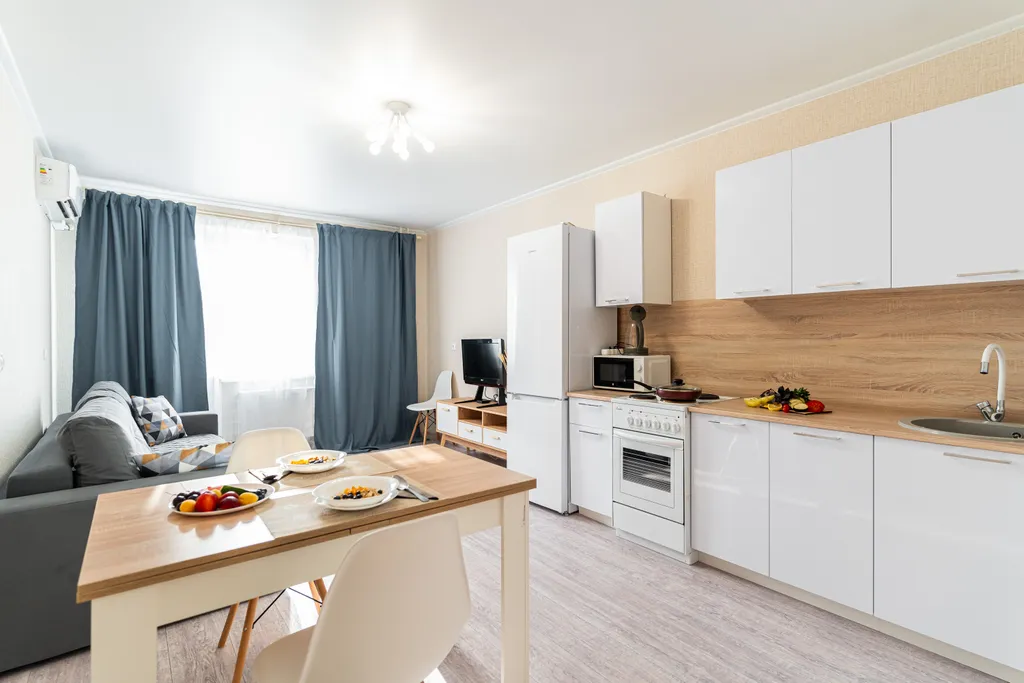 Уютная квартира в ЖК Алексино с видом на море и горы