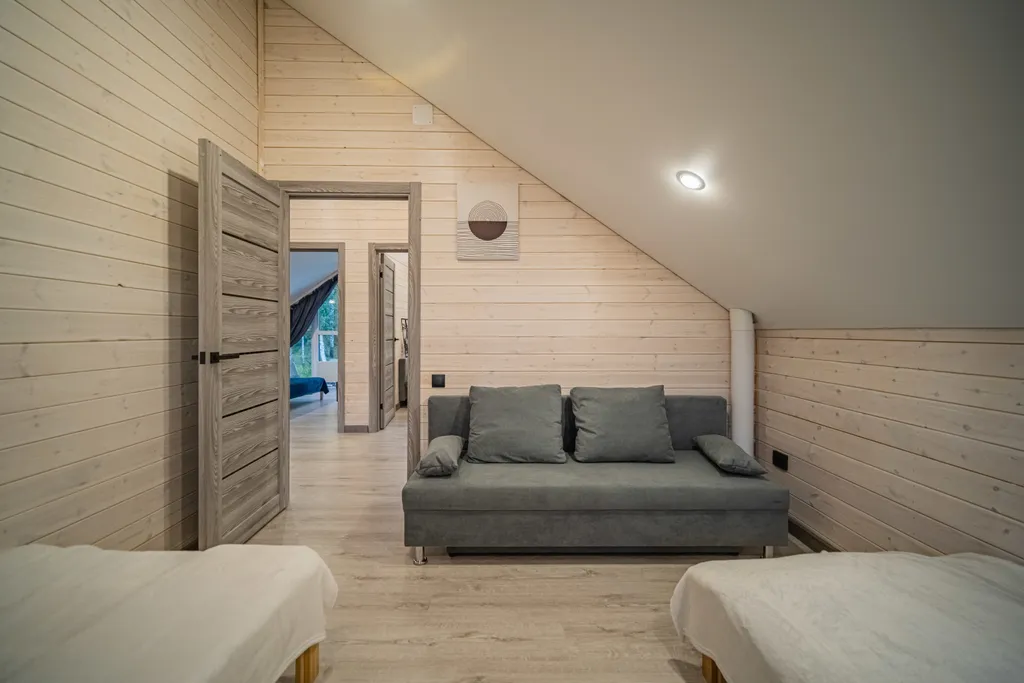 Уютный барн хаус с большими панорамными окнами Барн 4